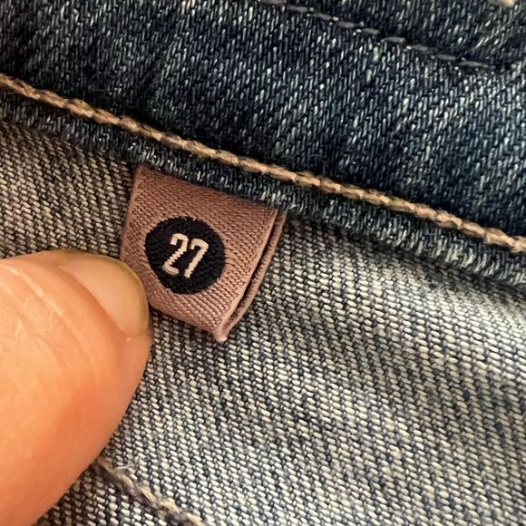 Citizens of Humanity Dani Cropped Straight Leg Jeans Size 27 Cuffed Medium Wash - Picture 9 of 11